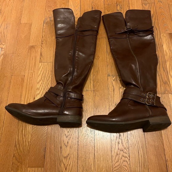 High boots, brown, size 9.5, women, used but like new - Picture 5 of 6